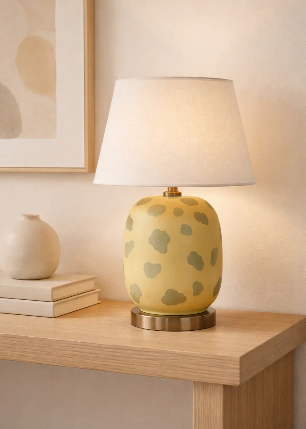 Sarı Marakesh Abajur - Krem Başlık