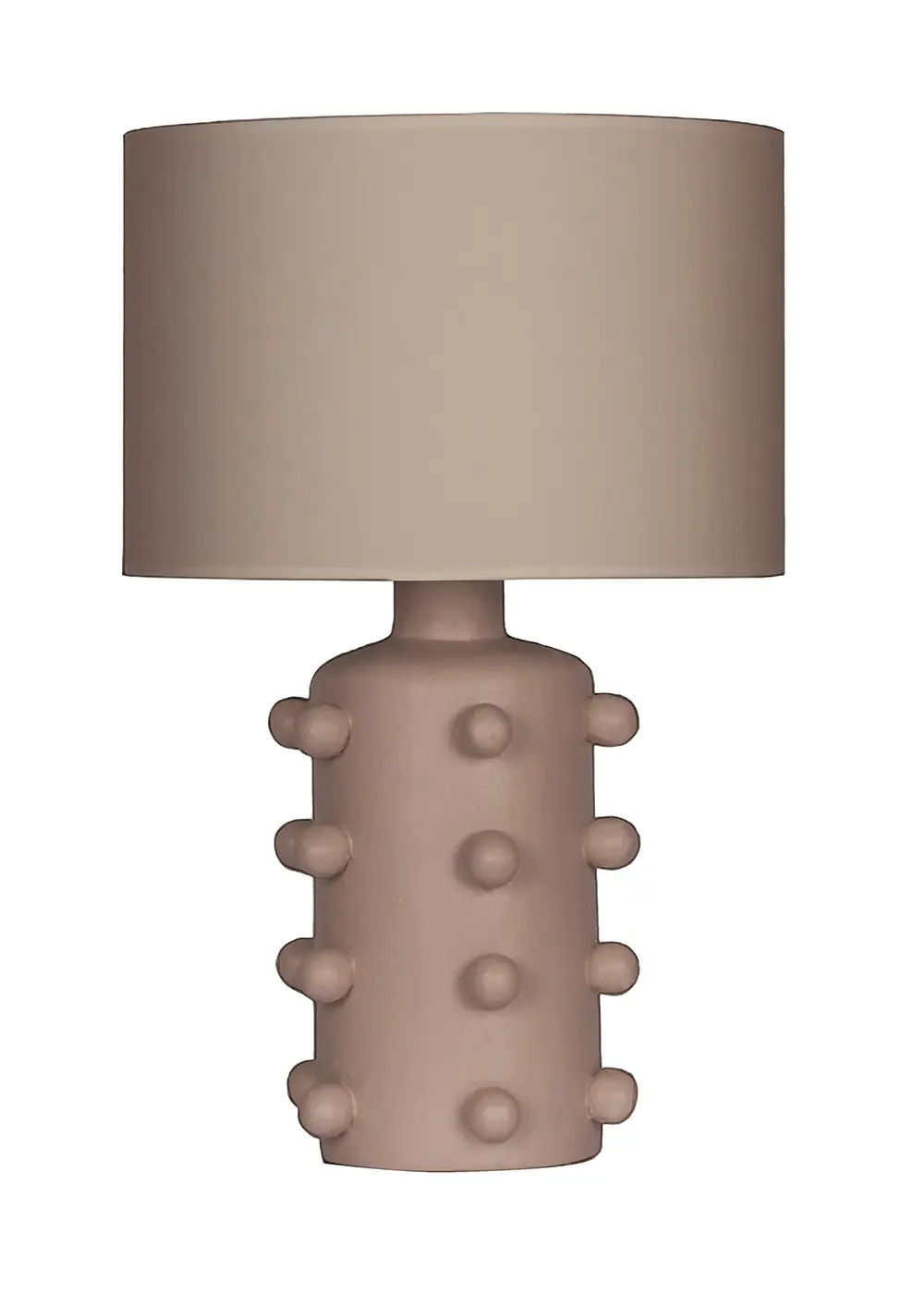 Valencia Seramik Pembe Renk Abajur – Bej Başlık