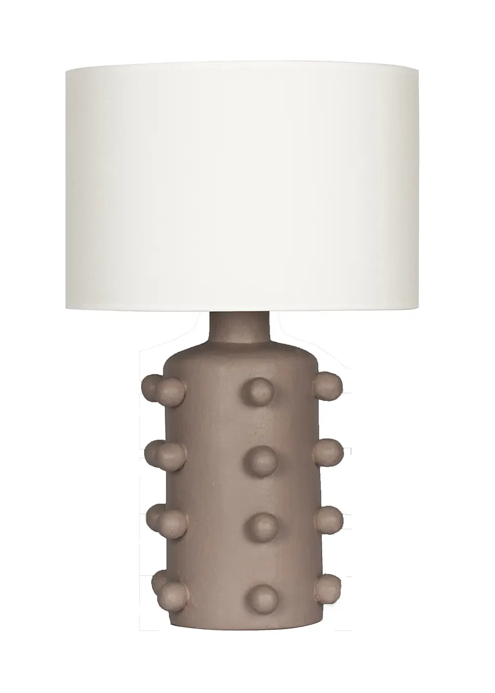 Valencia Seramik Pembe Renk Abajur – Krem Başlık