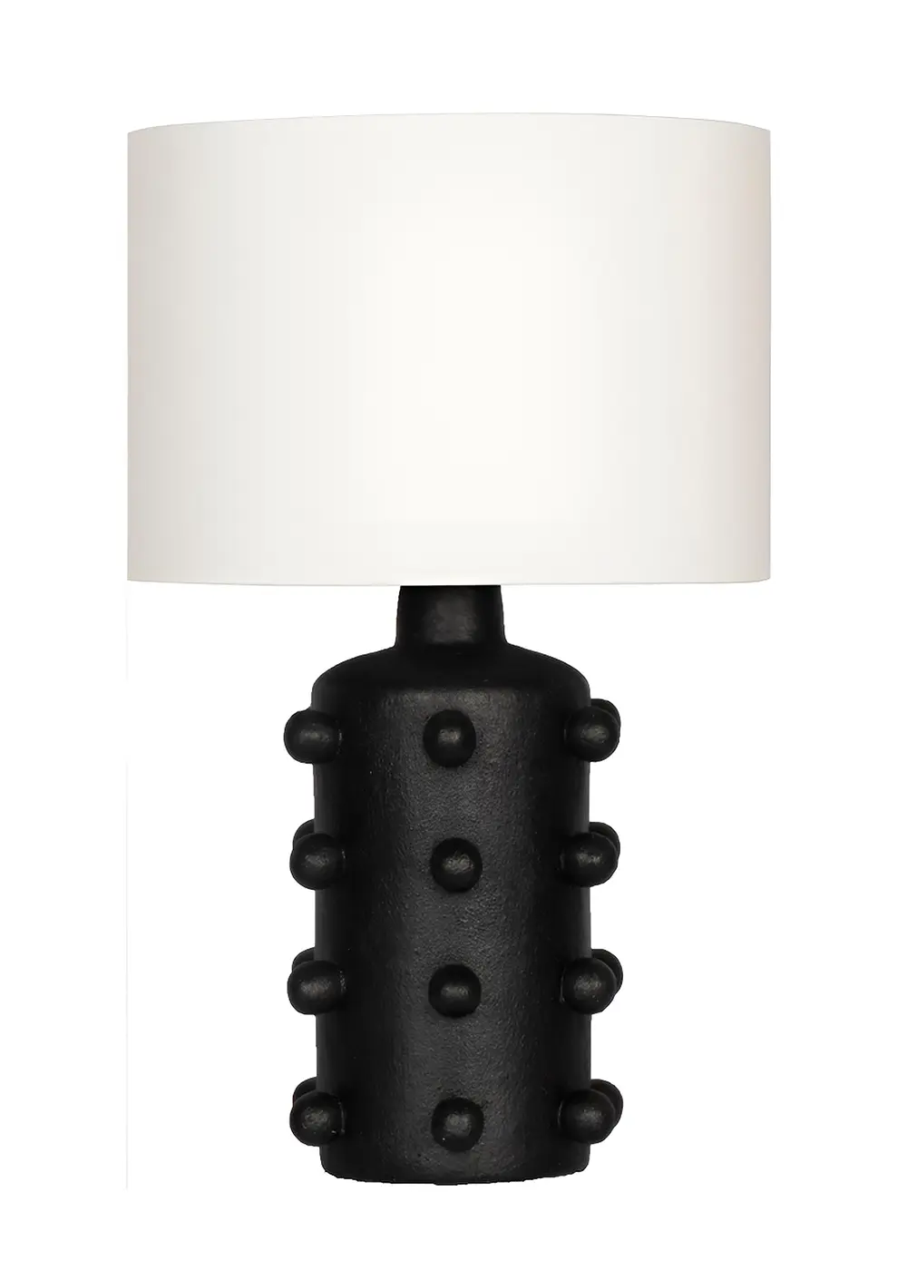 Valencia Seramik Siyah Renk Abajur – Krem Başlık