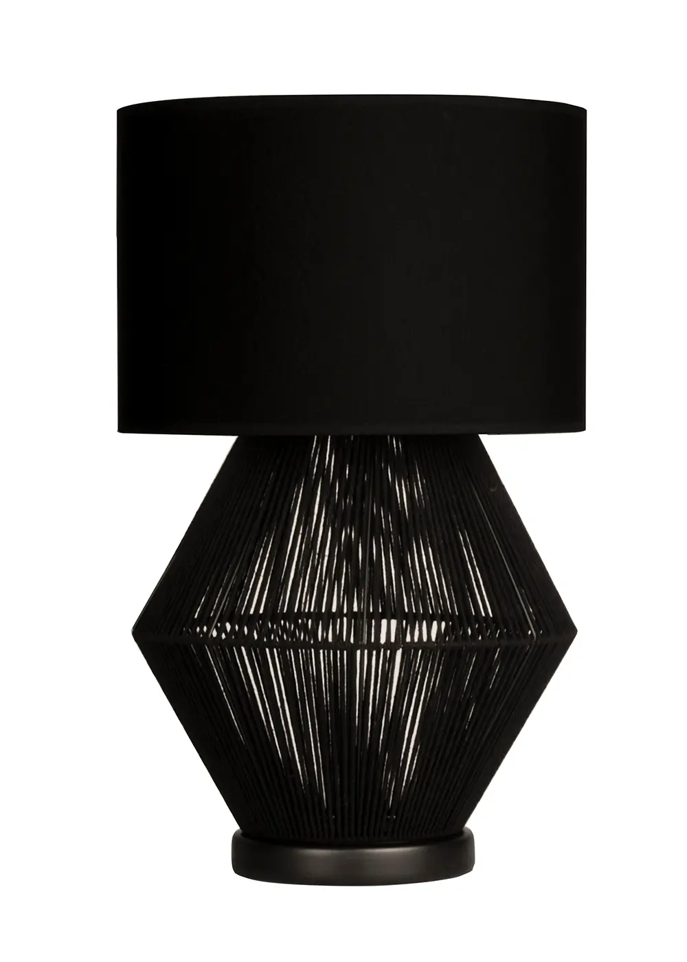 Luna Noir El Yapımı Abajur - Siyah Şapka