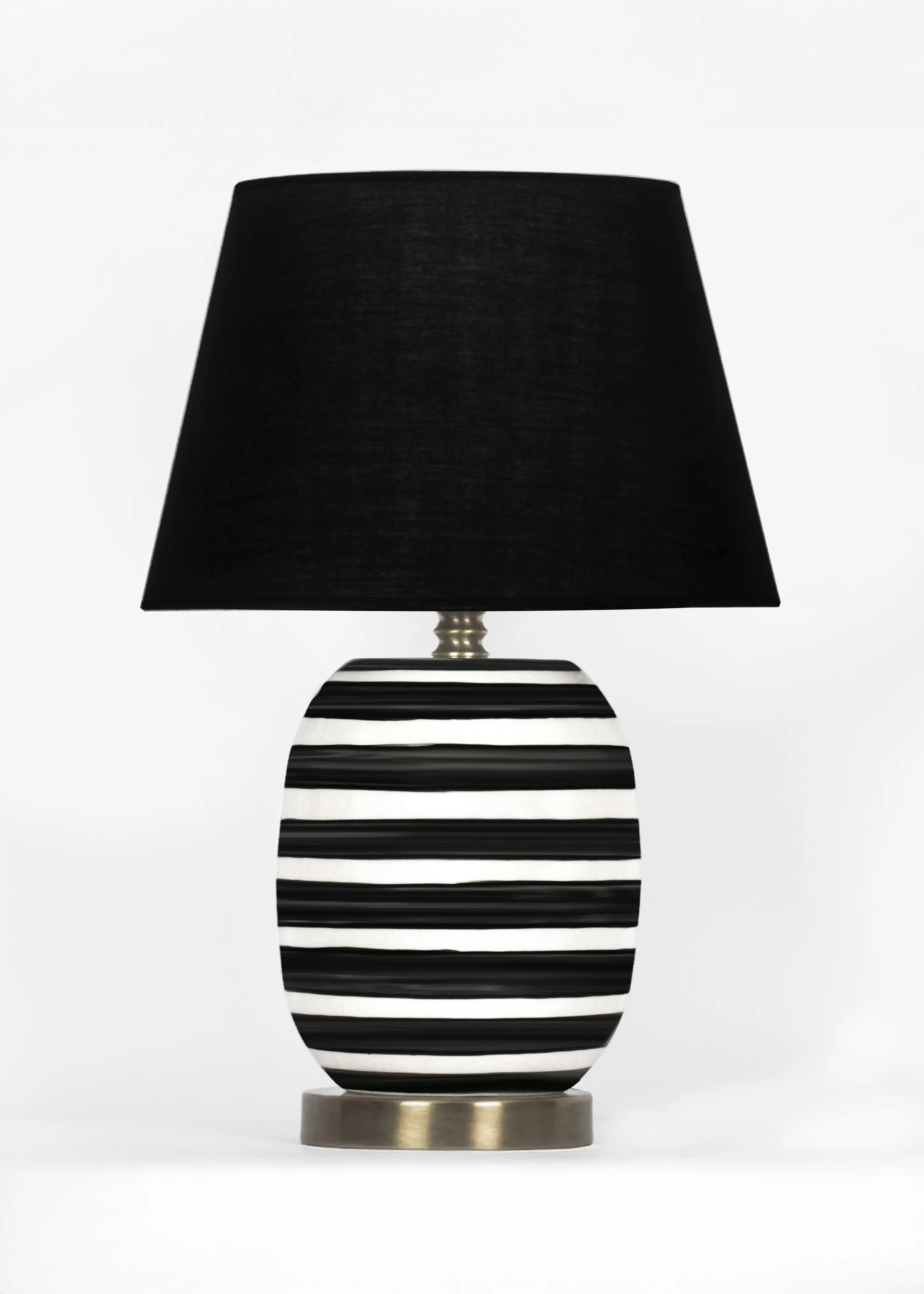 Madrid Seramik Abajur- Siyah Başlık