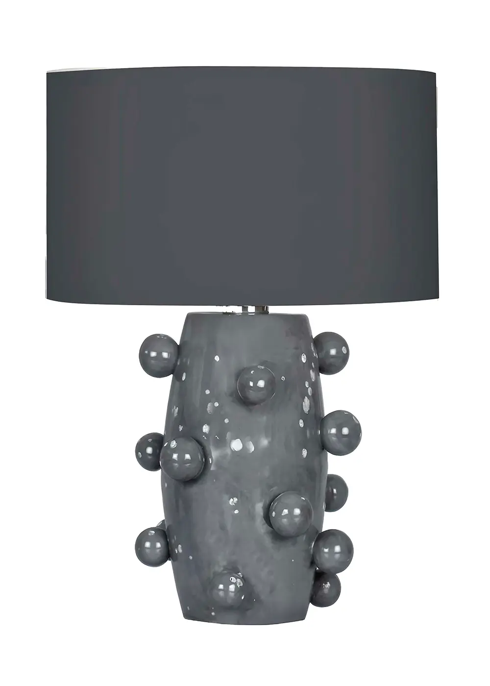 Nova Gri Seramik El Yapımı Abajur – Antrasit Başlık