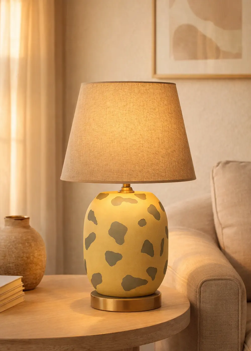 Sarı Marakesh Abajur - Bej Başlık