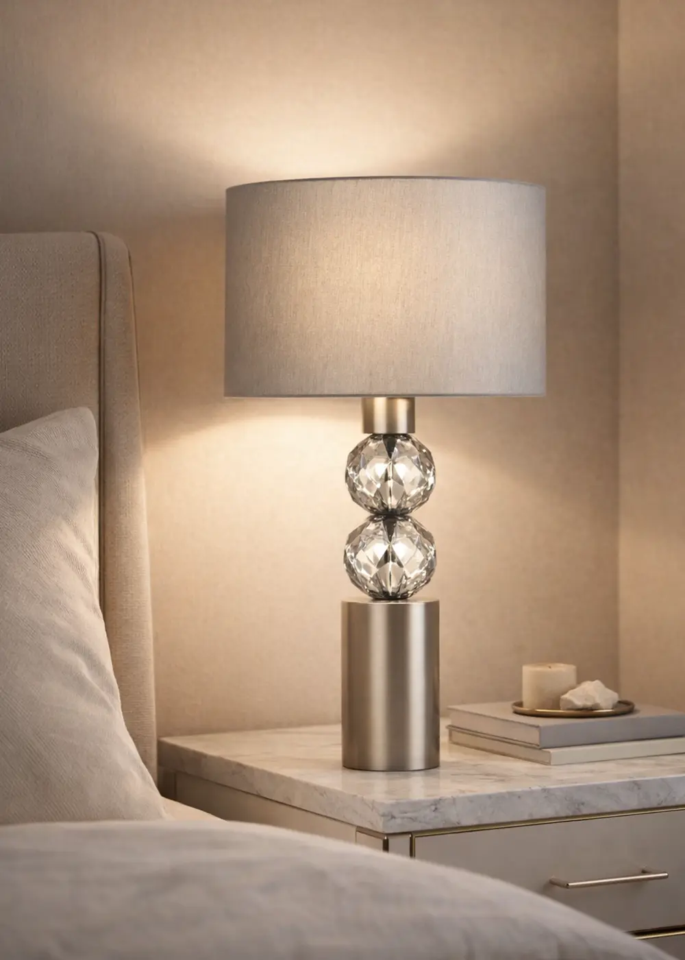 Milano Abajur – Parlak Gri Başlık