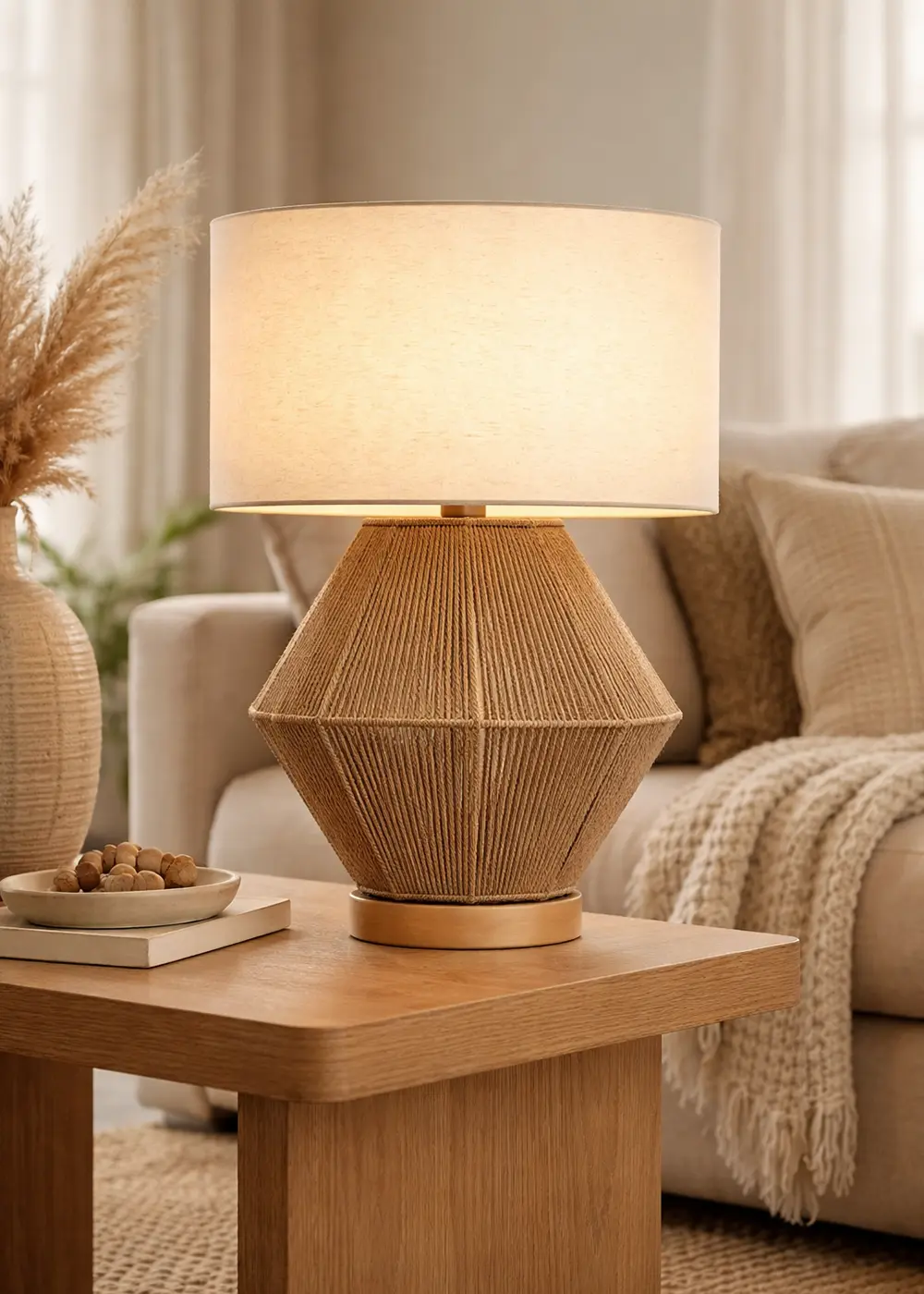 Seychelles Jüt Abajur - Masa Lambası