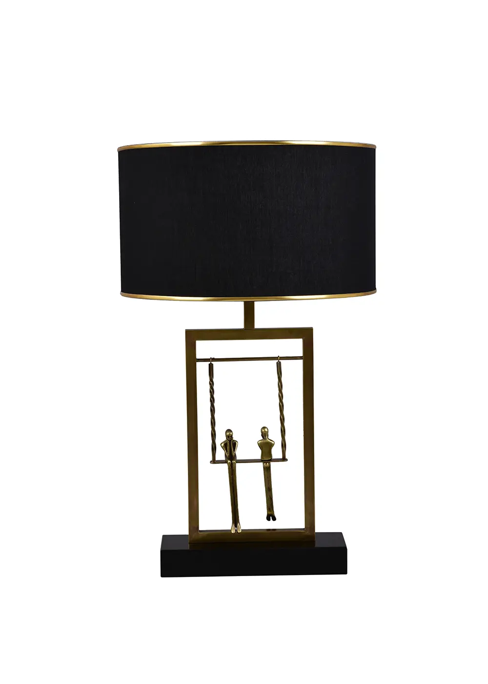 Existence Çift Figürlü Abajur – Siyah Başlık