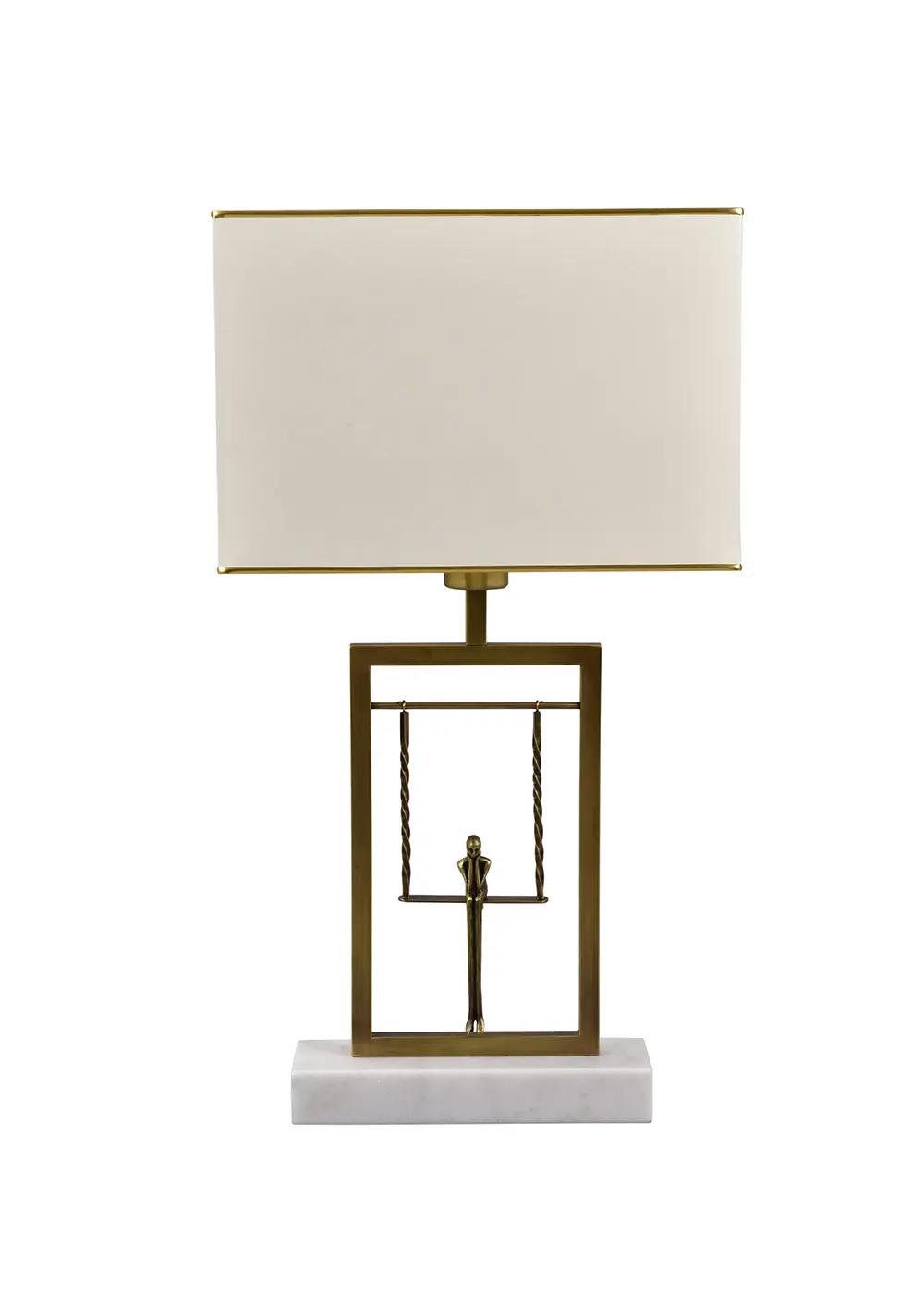 Existence Tek Figürlü Abajur – Beyaz Başlık