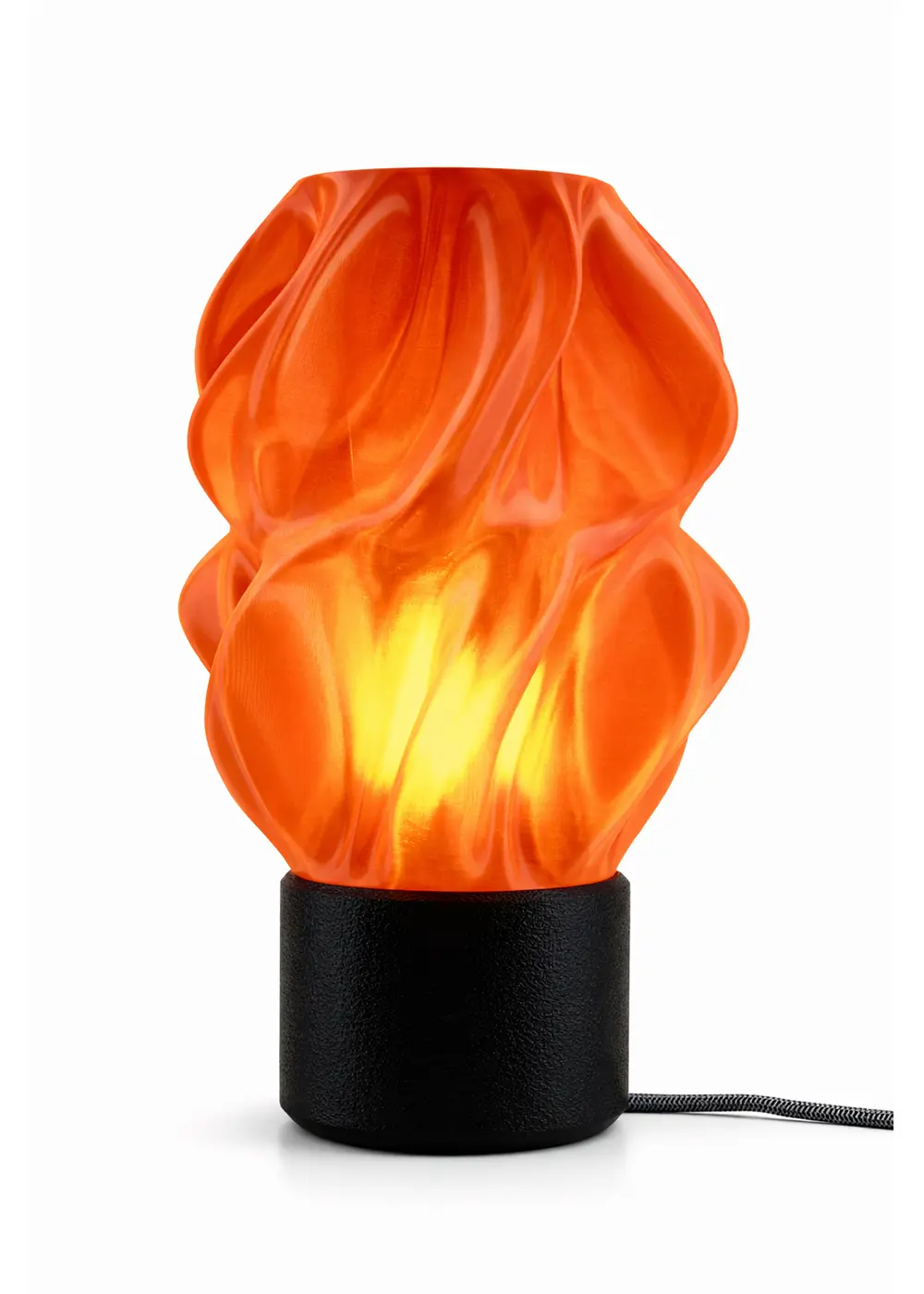 Fluid Orange / Black Masa Lambası