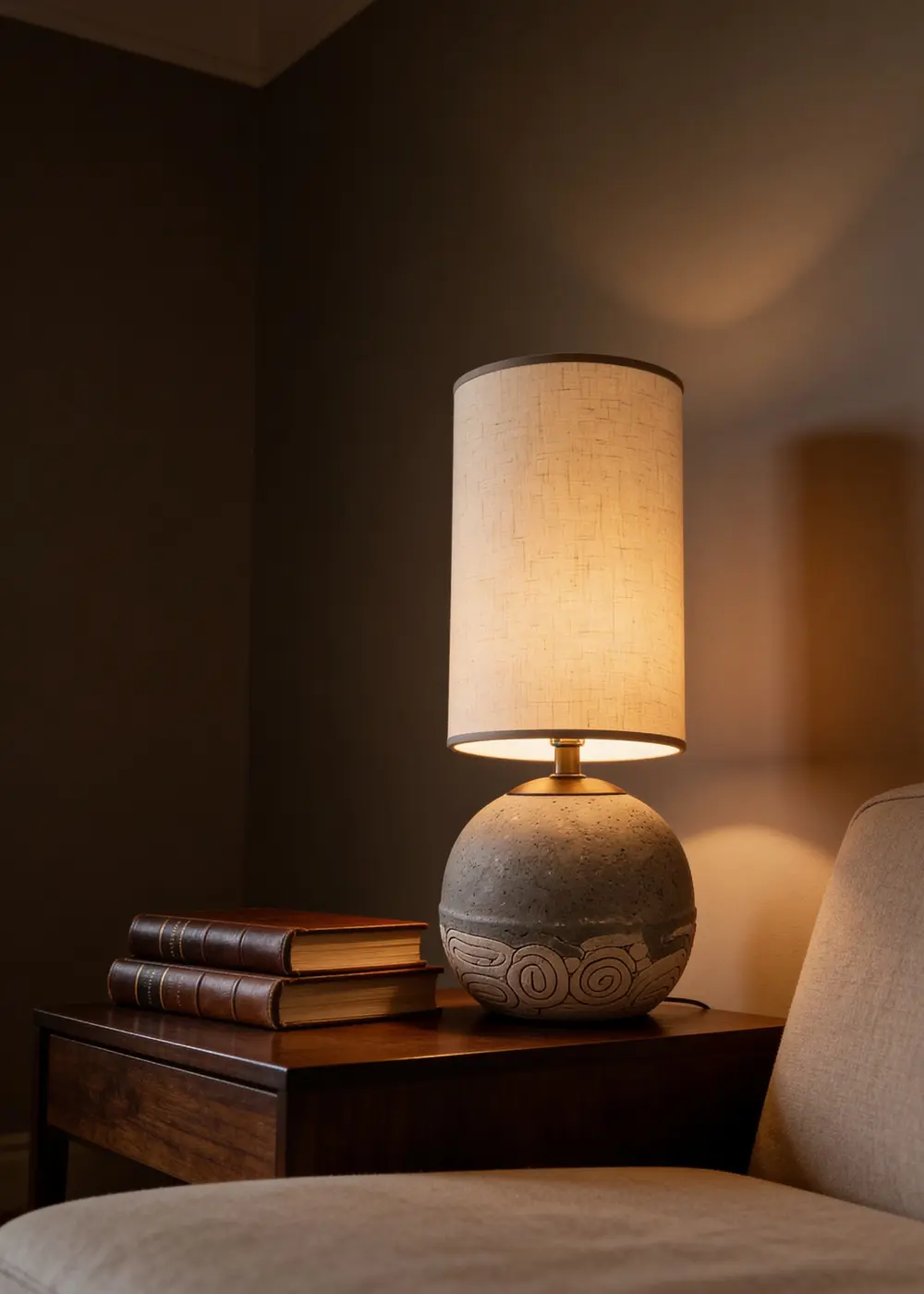 Naturel Abajur - El Yapımı Seramik