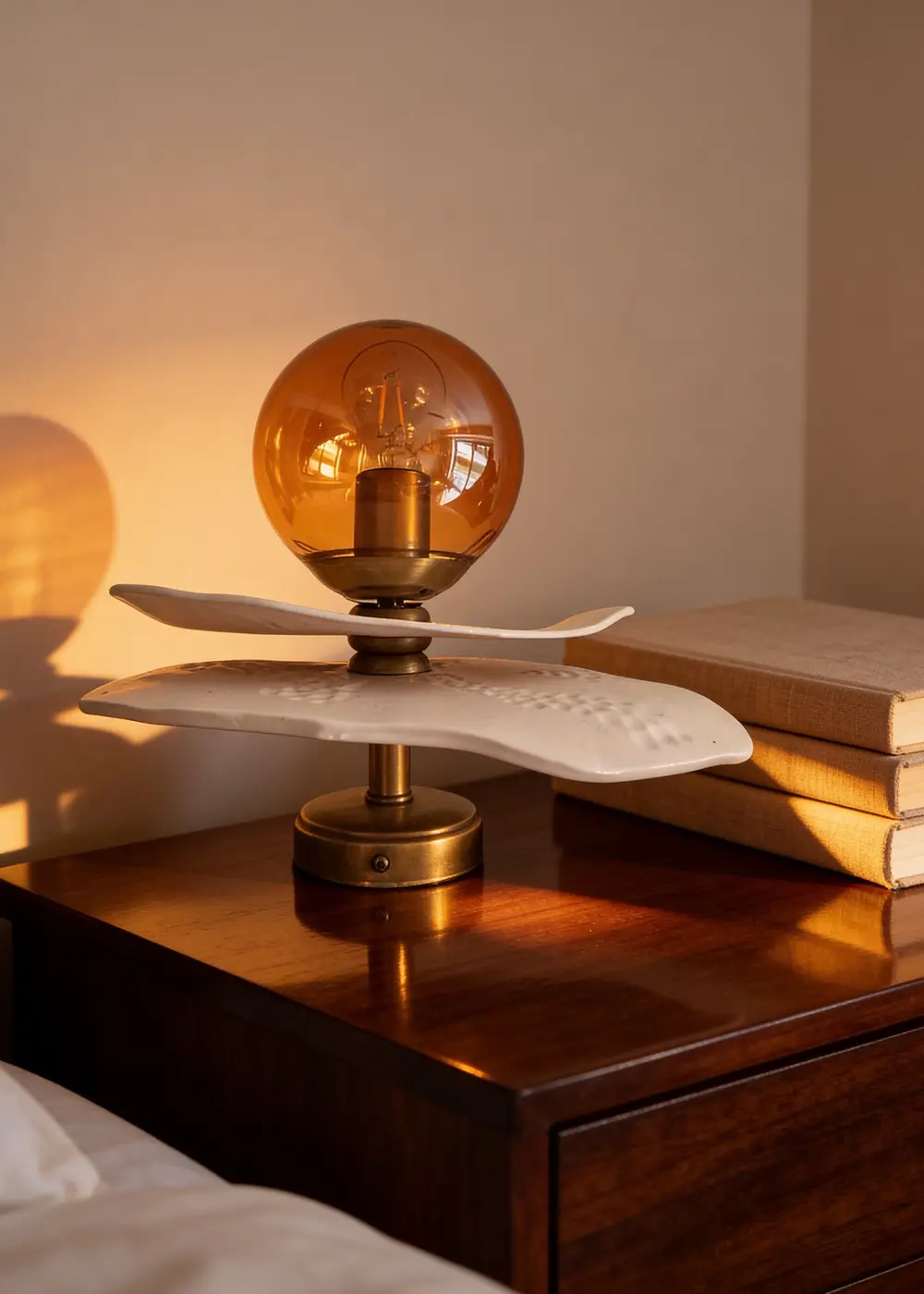 Deniz Kabuğu Aplik – El Yapımı Seramik Duvar Aydınlatması