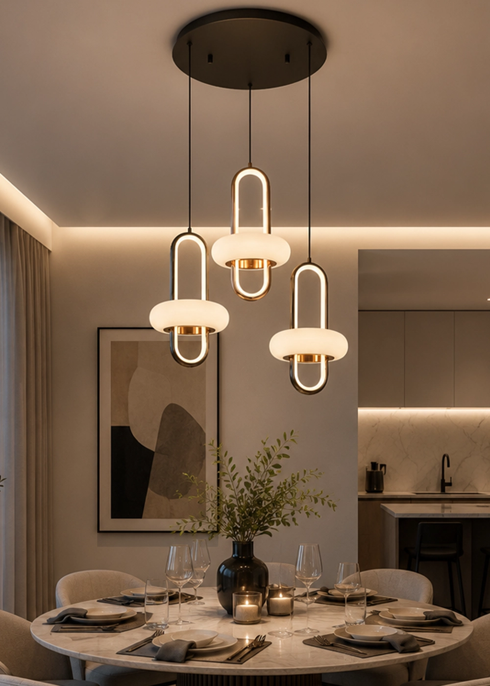 Oxia 3'lü Sarkıt Mix – Modern LED Sarkıt Avize