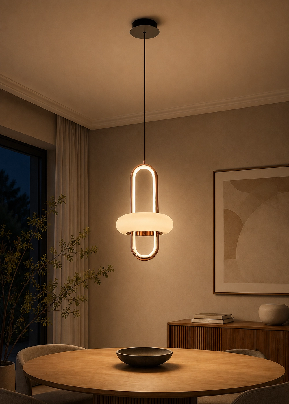 Oxia Tekli Sarkıt – Modern LED Sarkıt Lamba