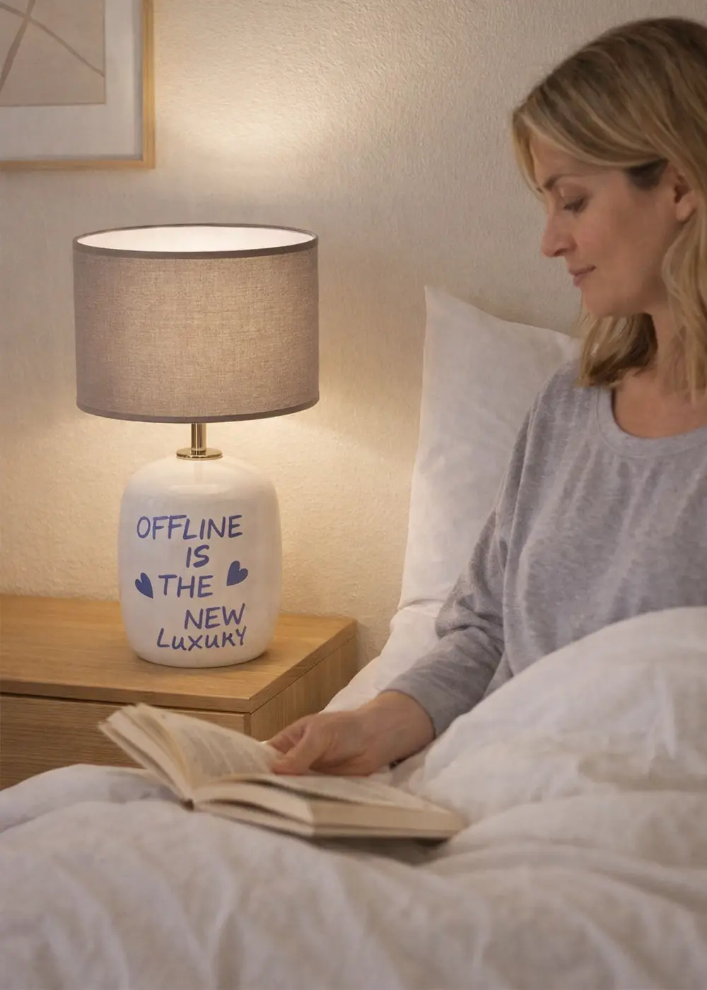 New Luxury Desenli Seramik Abajur