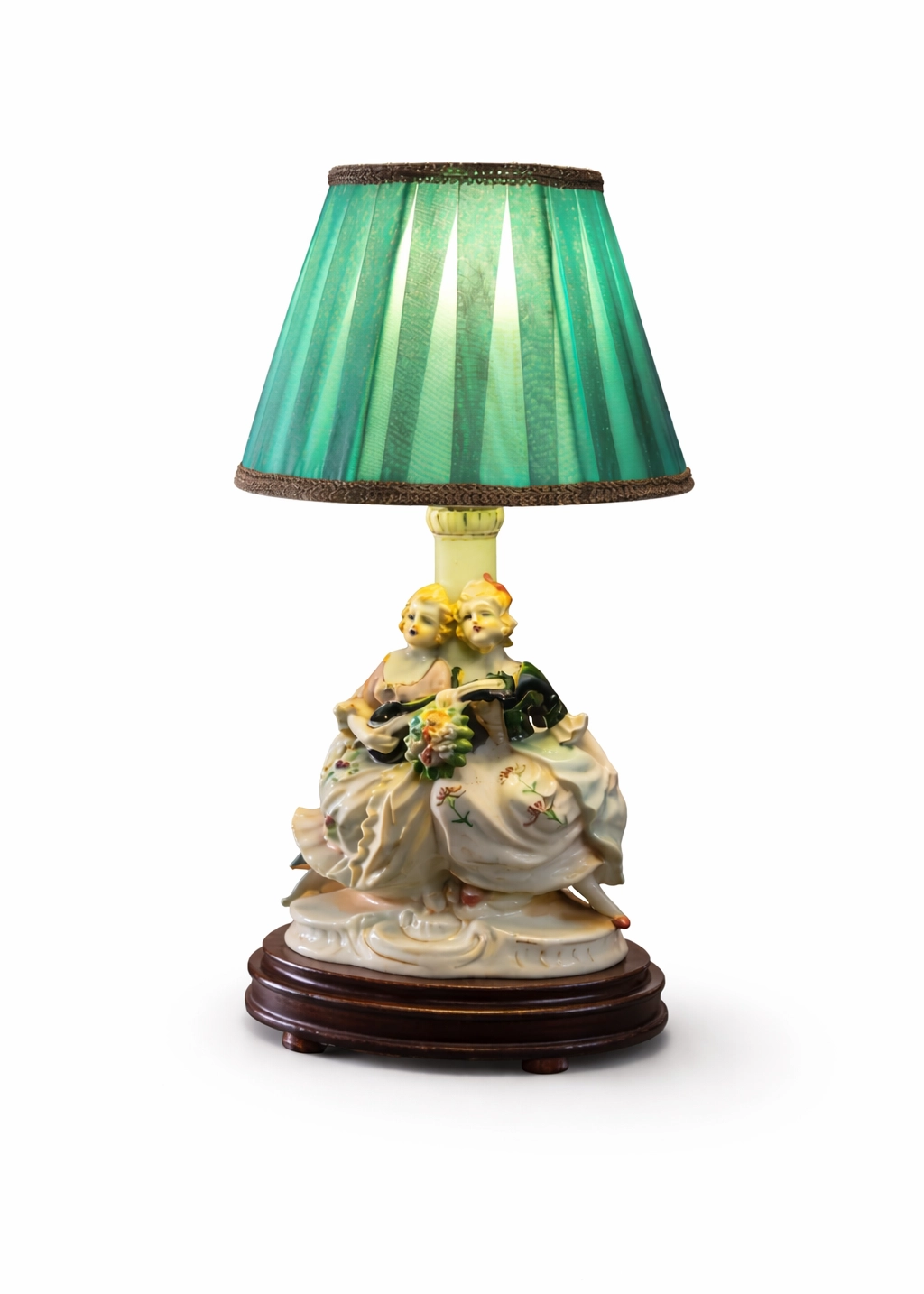 Antika Seramik El Yapımı Abajur