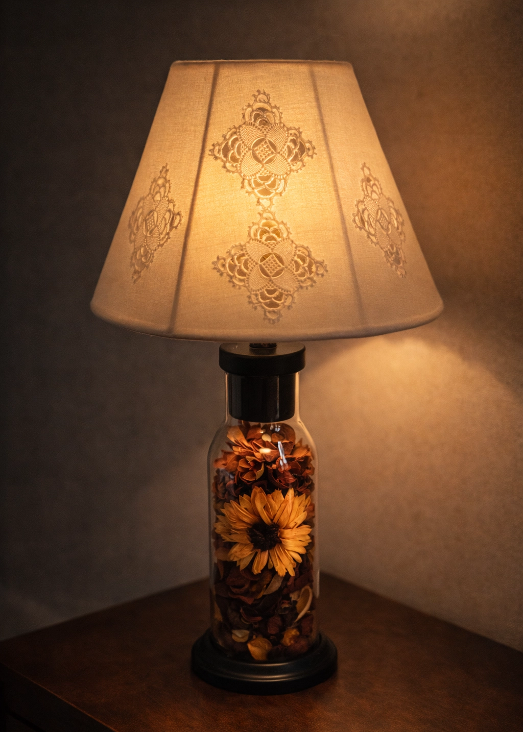 Dantel Başlıklı Abajur